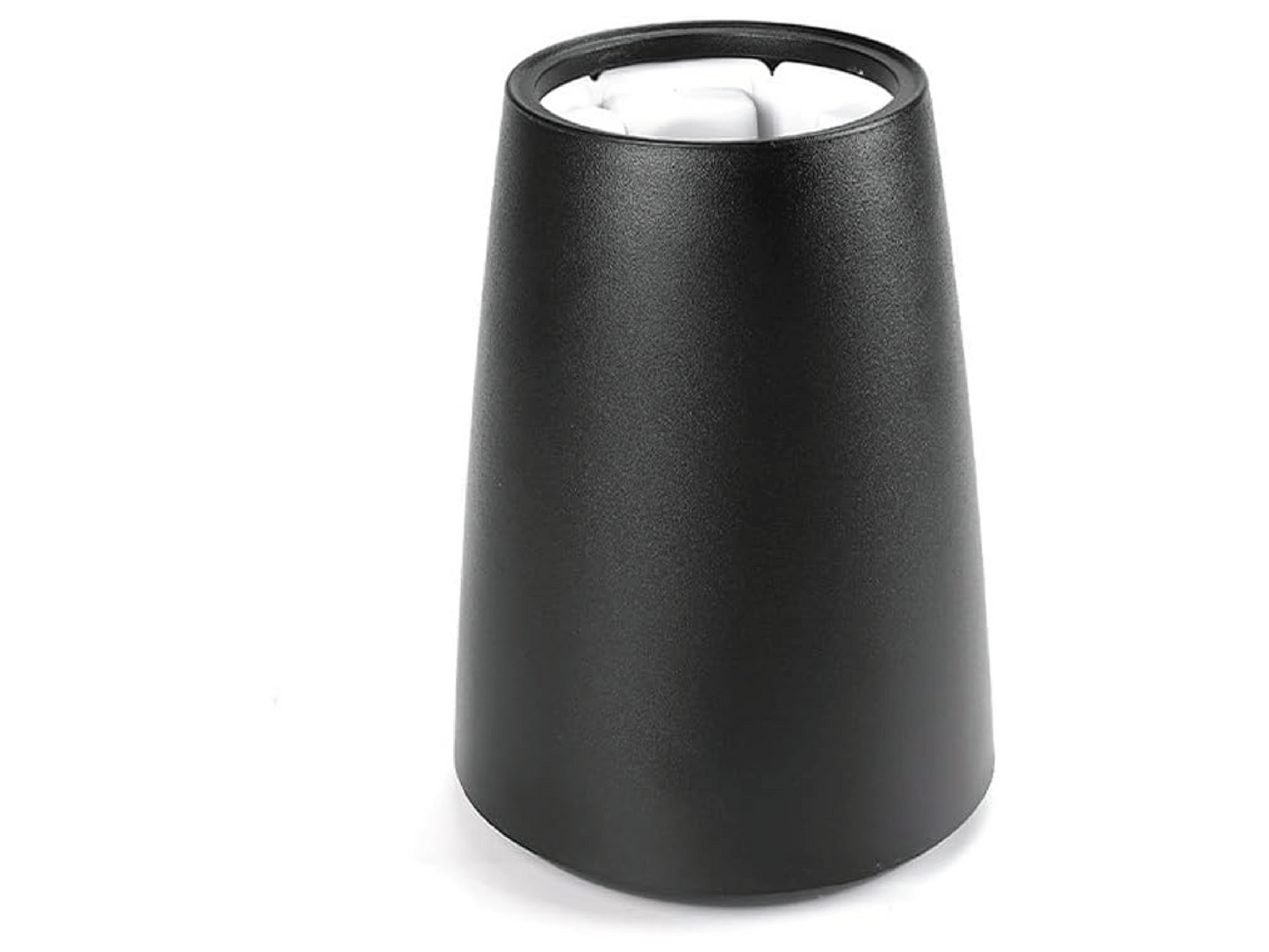 This sleek black wine bottle chiller keeps beverages cool with an insulated, minimalist design, perfect for elegant gatherings.