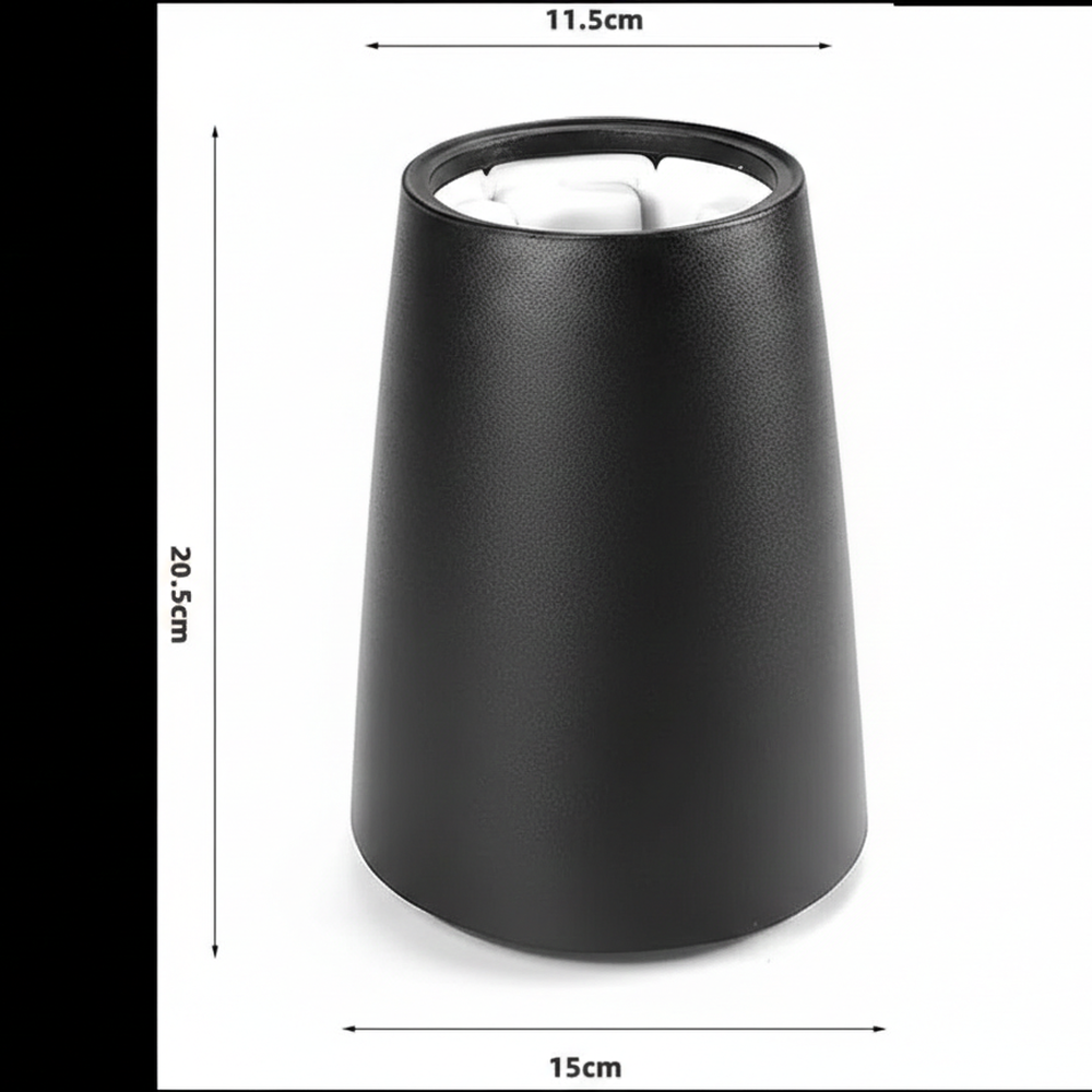 Wine bottle chiller size guide showing product dimensions in centimeters